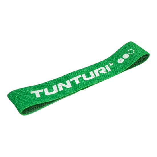 Tunturi Odporová guma textilní TUNTURI Resistance Band - střední zelená