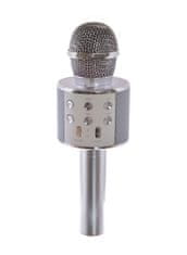 Leventi Bezdrátový karaoke mikrofon WS-858 - Stříbrný