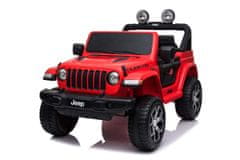 Beneo Elektrické autíčko JEEP Wrangler, Jednomístné, Kožená sedadla, Rádio s Bluetooth, 4x4, 12V10Ah, EVA