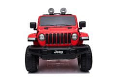 Beneo Elektrické autíčko JEEP Wrangler, Jednomístné, Kožená sedadla, Rádio s Bluetooth, 4x4, 12V10Ah, EVA