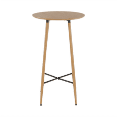 KONDELA Barový stůl, dub, průměr 60 cm, IMAM