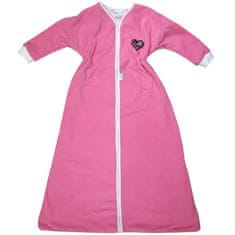 Babyrenka Babyrenka kojenecký spací pytel s rukávem 0-6 m Fleece rose