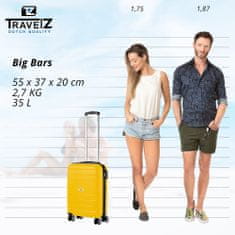 TRAVEL Z Příruční kufr Big Bars Yellow