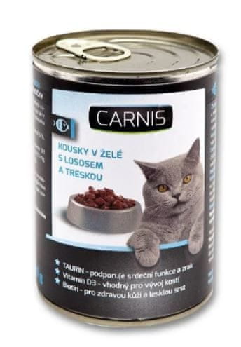 Carnis Konzerva pro kočky losos 12x415 g