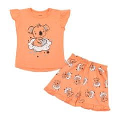 NEW BABY Dětské letní pyžamko Dream lososové - 68 (4-6m)