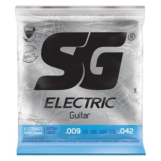 SG SGE 5145 Nickel Plated Extra Light 009 kytarové struny