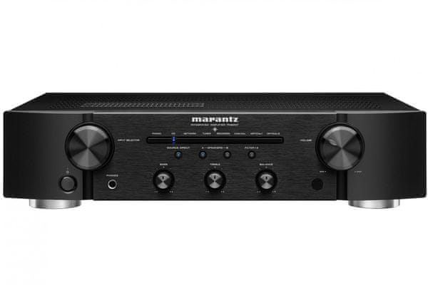  výkonný 2kanálový zesilovač marantz PM6007-N1 s výkonem 45 w na kanál elegantní design toroidní trafo bez vibrací phono vstup s fet subwoofer výstup hdam-sa3 hi-res převod