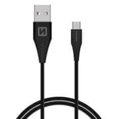 SWISSTEN Datový Kabel Swissten Usb / Micro Usb 1,5 M Černý (6,5Mm) 8595217460133