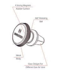 SWISSTEN Magnetický Držák Do Ventilace Auta Swissten S-Grip Av-M9 Černý 8595217456365