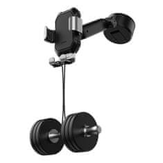 BASEUS Gravity Car Mount držák na mobil do auta, stříbrný