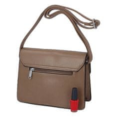 Silvia Rosa Praktická dámská koženková crossbody kabelka Ivana S., khaki