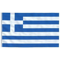 Greatstore Vlajka Řecka a stožár 6,23 m hliník