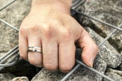 Beneto Exclusive Bicolor prsten z oceli SPP10 (Obvod 49 mm)