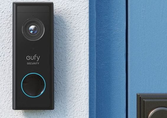 Zvonček Anker Eufy Video Doorbell 2k (T82101W1) Google Assistant Alexa rozpoznanie osoby HDkamera