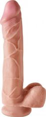 Pipedream King Cock Dual Density Cock W Balls 12" Flesh / realistické dildo