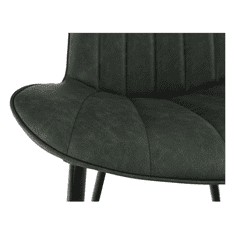 KONDELA Židle, zelená / černá, Hazal