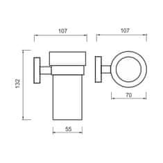 NIMCO Držák na kartáčky NIMCO UNIX UN 13058KN-26