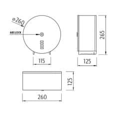 BPS-koupelny Zásobník toaletního papíru - HPM 27055-10