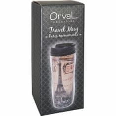 ORVAL CRÉATION Retro Cestovní termohrnek v boxu PARIS MONUMENTS 350 ml