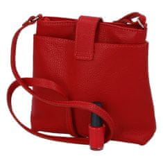 Delami Vera Pelle Dámská kožená crossbody kabelka Lara sweet, červená