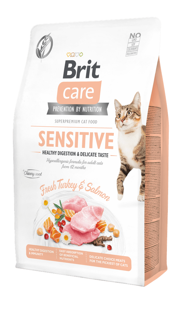 Brit Care Cat Grain-Free Sensitive Healthy Digestion & Delicate Taste 2 kg