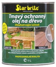 Star brite  Tmavý ochranný olej na dřevo: 950 ml 