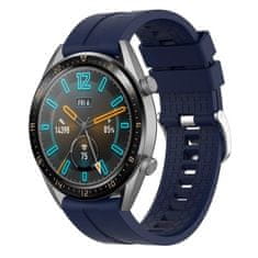 BStrap Silicone Cube řemínek na Huawei Watch GT 42mm, dark blue