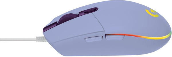 Herní myš Logitech G102 Lightsync, fialová (910-005854) kabelová 16 000 DPI programovatelná tlačítka nový snímač ergonomická integrovaná paměť