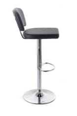 G21 Barová židle G21 Redana koženková s opěradlem black