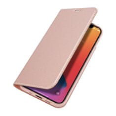 Dux Ducis Skin Pro knížkové kožené pouzdro na iPhone 12 / 12 Pro, růžové