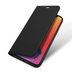 Dux Ducis Skin Pro knížkové kožené pouzdro na iPhone 12 Pro Max, černé