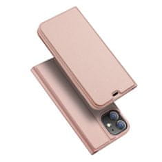 Dux Ducis Skin Pro knížkové kožené pouzdro na iPhone 12 / 12 Pro, růžové