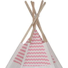 Enero Dětský stan Teepee PINK, rozměry 106x106x150 cm T-208