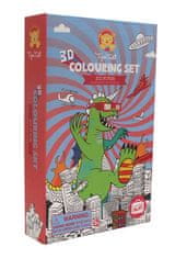 Tiger Tribe 3D Colouring Set - Sci-Fi fun