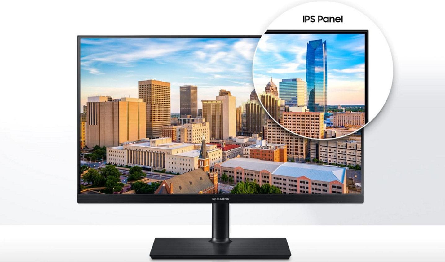 monitor Samsung T85F (LF27T850QWUXEN) IPS panel kvalita obrazu realistické barvy pozorovací úhly