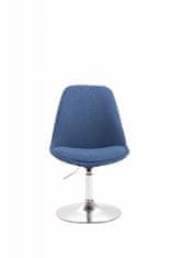 BHM Germany Jídelní židle Mave, modrá / stříbrná