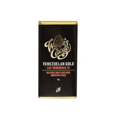 Willies Cacao Baby hořká čokoláda Venezuelan Gold, Las Trincheras 72%, 26g