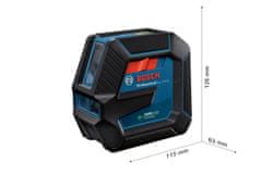 BOSCH Professional křížový laser GLL 2-15 G + LB10 + BT150 (0.601.063.W01)