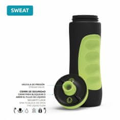 QUOKKA Quokka Sweat, Sportovní plastová láhev BLACK LIME 680ml, 06970