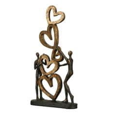 Papillon Dekorace Love, 41 cm, bronz