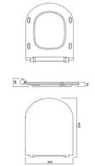 CERSANIT Wc sedátko city new slim duroplast soft close, one button (K98-0134)