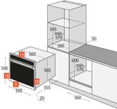 Concept vestavná trouba ETV7460wh - rozbaleno