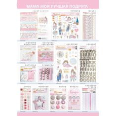 Kraftika Nýtky na scrapbooking, sada "mom is my friend", dekorační