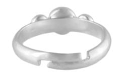 Kraftika Minimalistický prsten s třemi kulatými kabošony