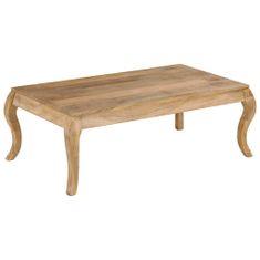 Greatstore Konferenční stolek 116 x 66 x 41 cm masivní mangovníkové dřevo