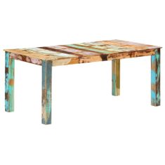 Greatstore Jídelní stůl masivní recyklované dřevo 180 x 90 x 76 cm