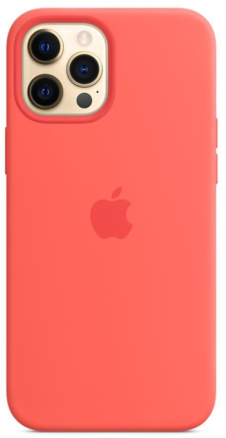 Apple iPhone 12 Pro Max Silicone Case with MagSafe - Pink Citrus MHL93ZM/A