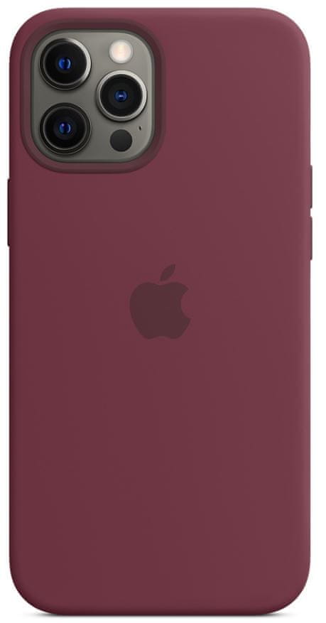 Apple iPhone 12 Pro Max Silicone Case with MagSafe - Plum MHLA3ZM/A