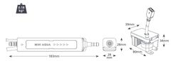 Čerpadlo kondenzátu Aspen Mini Aqua kapacita 12l/h, max. výtlak 10 m (stěna, kanál, strop, jednotka)