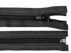 Kraftika 1ks black spirálový zip šíře 5mm délka 30cm bundový pol